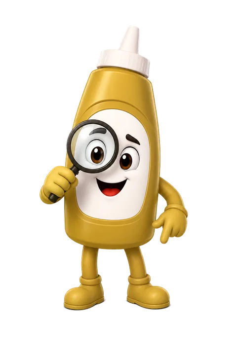 De-Jon Mustard reviewer mascot